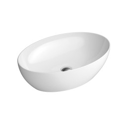 PURA keramické umývadlo na dosku 60x42 cm, biela ExtraGlaze