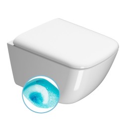 SAND závesná WC misa, Swirlflush, 50x36 cm, biela ExtraGlaze