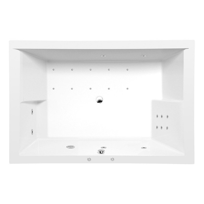 DUPLA HYDRO-AIR masážna vaňa, 180x120x54cm, biela