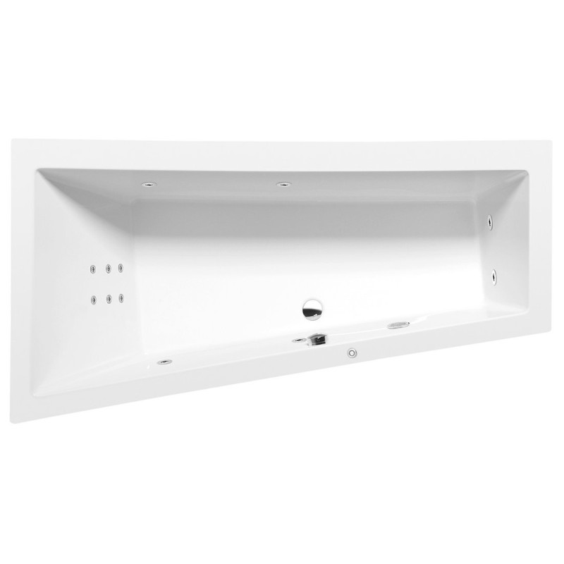 ANDRA L HYDRO hydromasážna vaňa, 180x90x45cm, biela