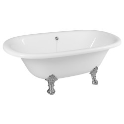 REGATA voľne stojaca vaňa 175x85x61cm, nohy chróm, biela