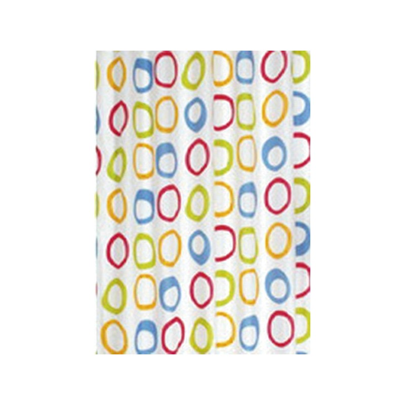 Sprchový záves 180x200cm, polyester, kruhy