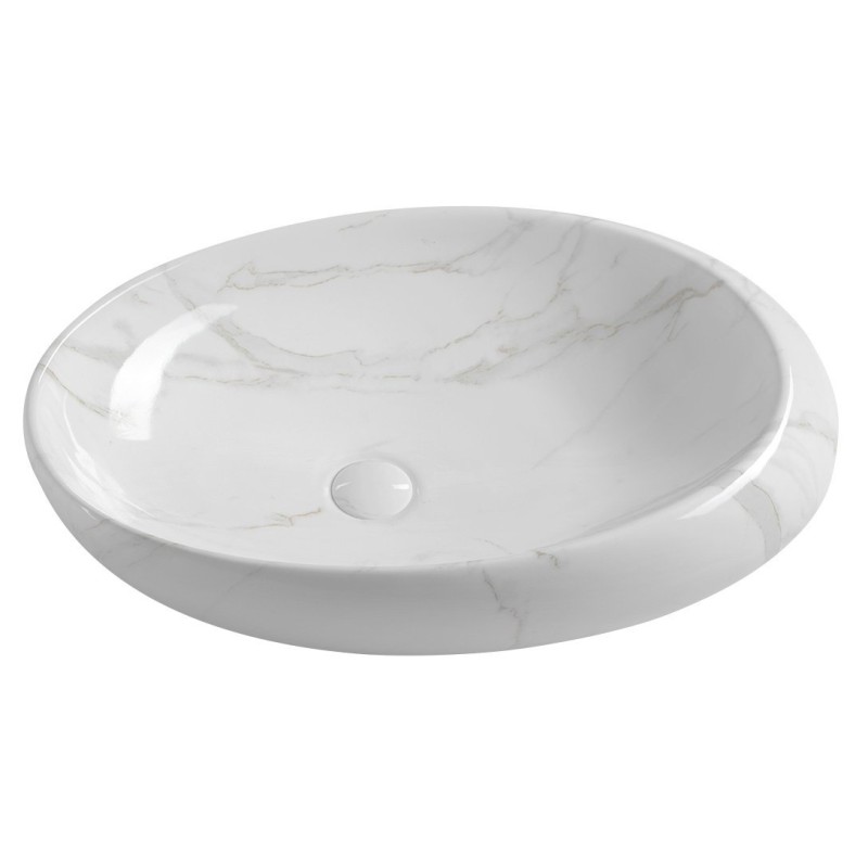 DALMA keramické umývadlo 68x16,5x44 cm, carrara