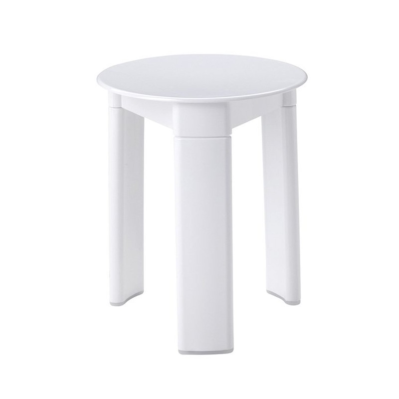 TRIO kúpeľňová stolička, priemer 33x40cm, biely