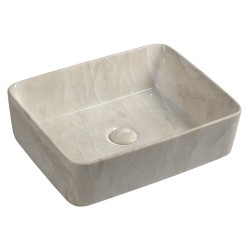 DALMA keramické umývadlo 48x13x38 cm, marfil