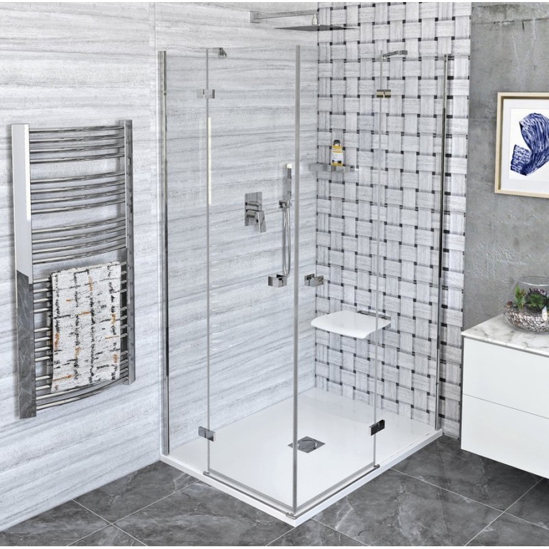 FORTIS LINE obdĺžniková sprchová zástena 800x1000 mm, rohový vstup
