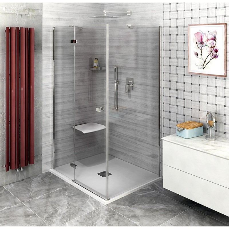 FORTIS LINE štvorcová sprchová zástena 900x900 mm, L varianta