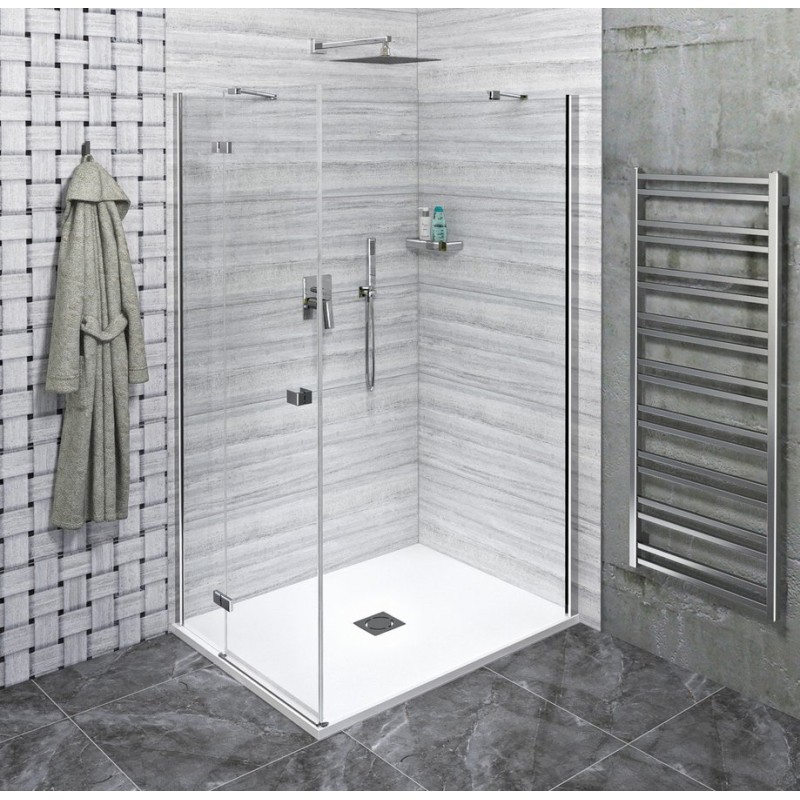 FORTIS LINE obdĺžniková sprchová zástena 800x900 mm, L varianta