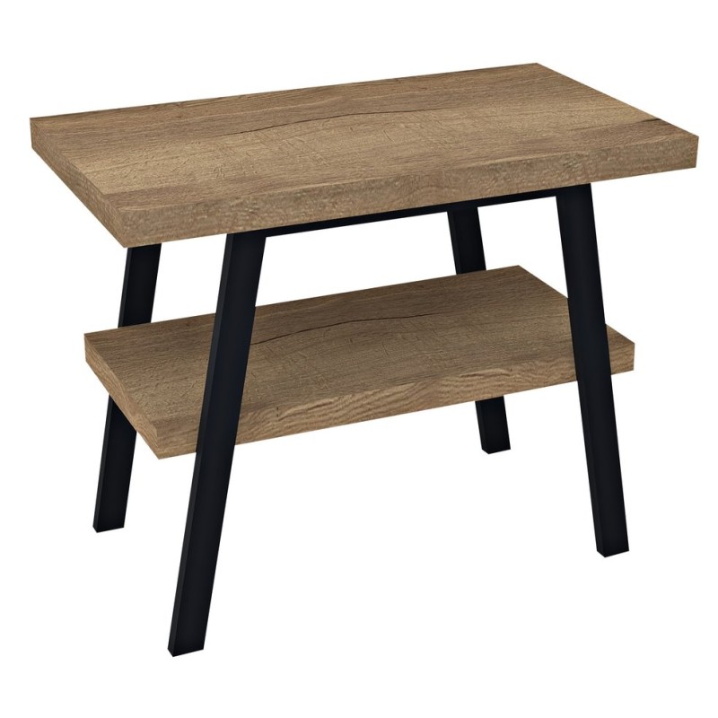 TWIGA umývadlový stolík 80x72x50 cm, čierna matná/dub Rover