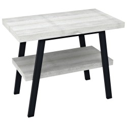 TWIGA umývadlový stolík 90x72x50 cm, čierna matná/dub starobiely