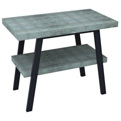 TWIGA umývadlový stolík 90x72x50 cm, čierna matná/Aquamarine