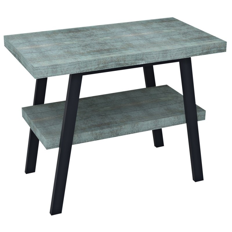 TWIGA umývadlový stolík 90x72x50 cm, čierna matná/Aquamarine