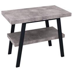 TWIGA umývadlový stolík 90x72x50 cm, čierna matná/Cement