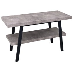 TWIGA umývadlový stolík 110x72x50 cm, čierna matná/Cement