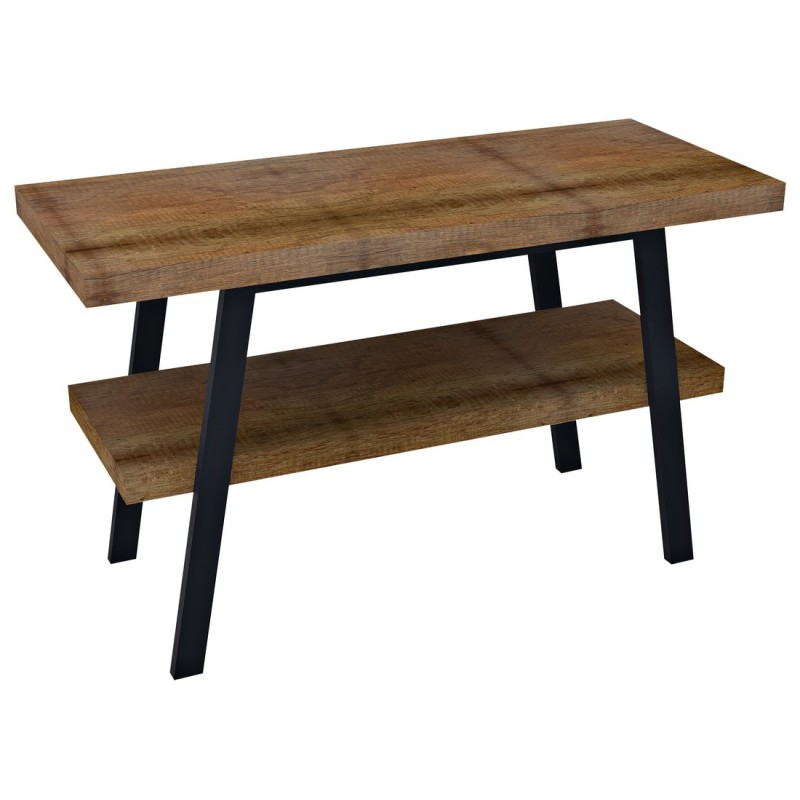 TWIGA umývadlový stolík 110x72x50 cm, čierna matná/Old wood