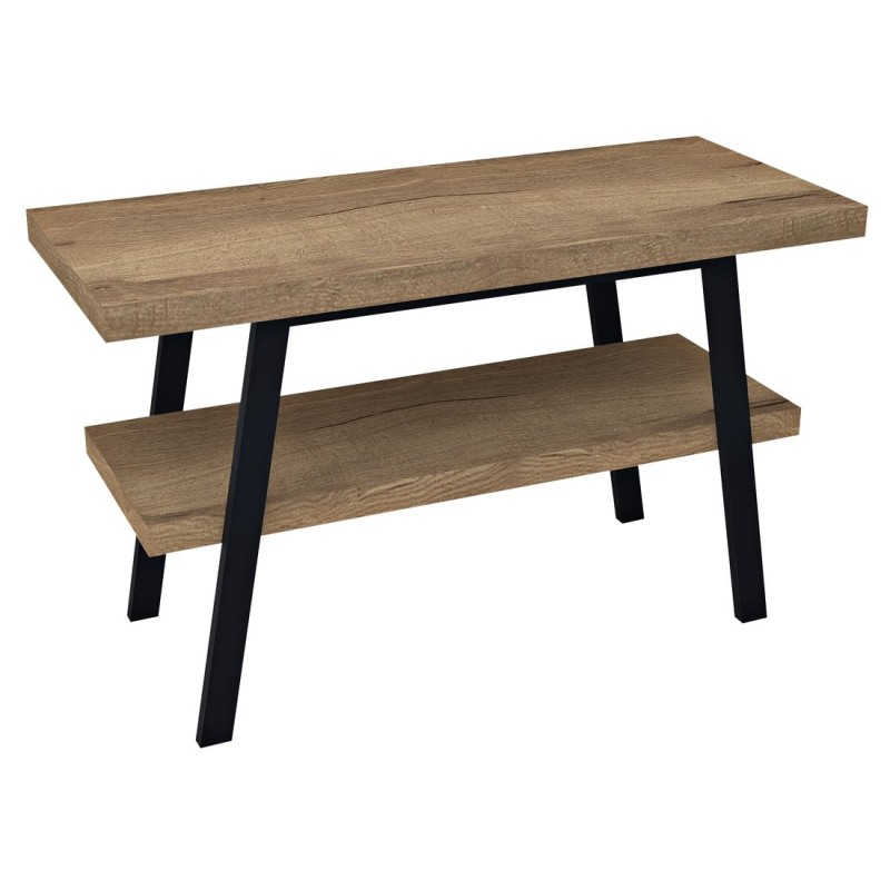 TWIGA umývadlový stolík 120x72x50 cm, čierna matná/dub Rover