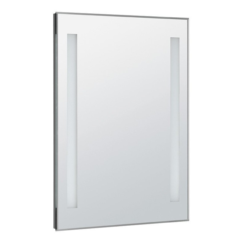 LED podsvietené zrkadlo 60x80cm, gombíkový vypínač