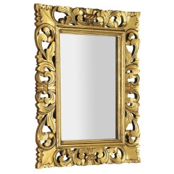 SAMBLUNG zrkadlo v ráme, 60x80cm, zlatá