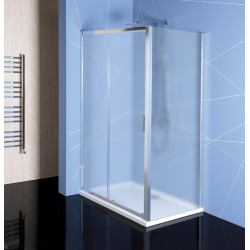 Easy Line obdĺžniková sprchová zástena 1100x800mm L/P varianta,brick sklo