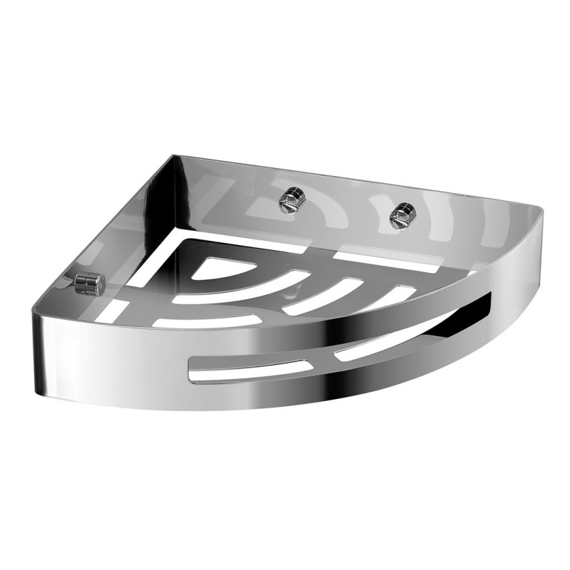 SMART polica rohová, 210x45x210mm, leštený nerez