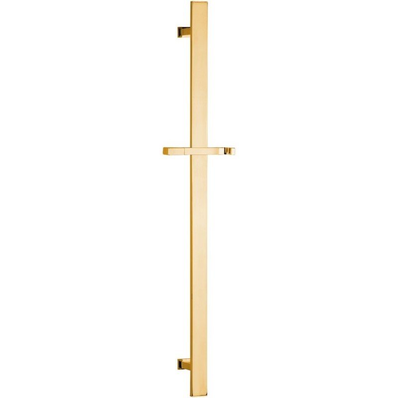 Posuvný držiak sprchy, hranatá, 700mm, zlato