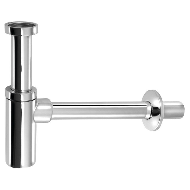 Umývadlový sifón 5/4", odpad 32mm, guľatý, chróm