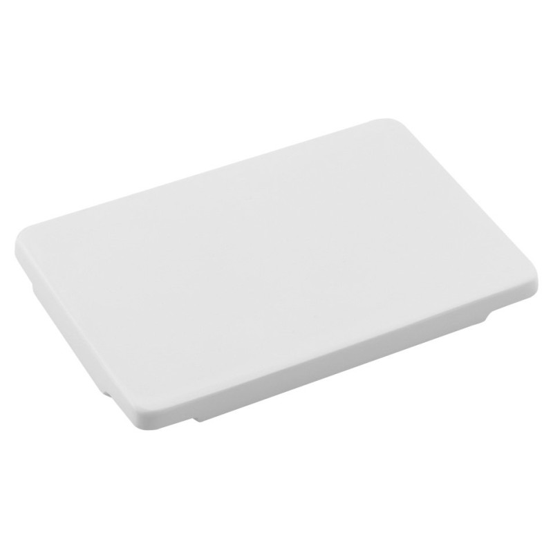 GODIVA kryt odpadu 12x8cm, liaty mramor, biela