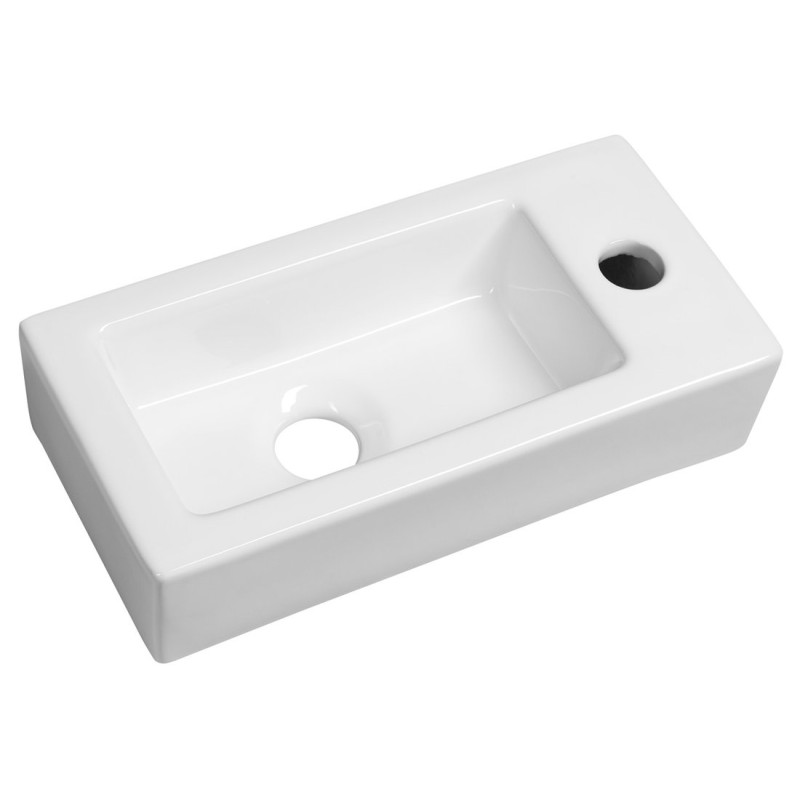 ZOE keramické umývadlo 37x9x19 cm, pravé