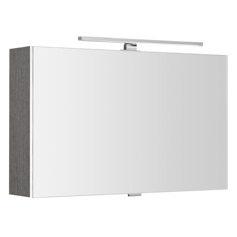 CLOE galérka s LED osvetlením, 80x50x18cm, dub strieborný