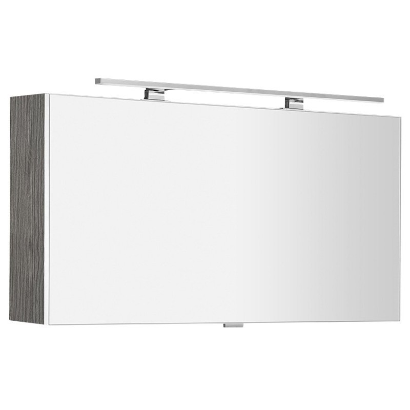 CLOE galérka s LED osvetlením, 100x50x18cm, dub strieborný