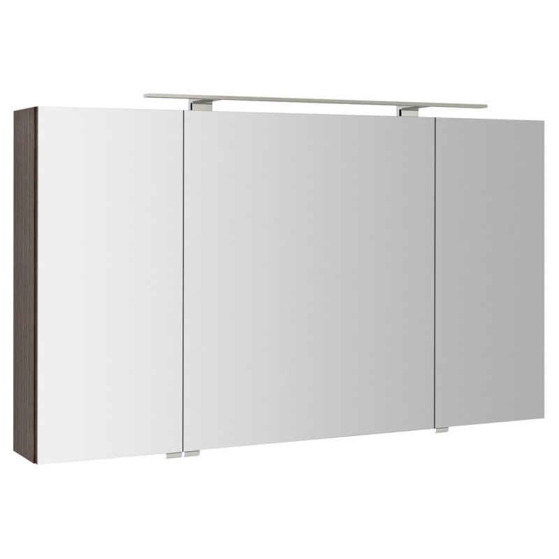 RIWA galérka s LED osvetlením, 3x dvierka, 121x70x17cm, borovica rustik