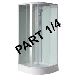 AIGO vanička 900x900 mm, príslušenstvo, sifón, držiak sprchy a sprcha