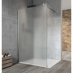 VARIO CHROME jednodielna sprchová zástena na inštaláciu k stene, matné sklo, 800 mm