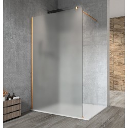 VARIO GOLD jednodielna sprchová zástena na inštaláciu k stene, matné sklo, 1100 mm