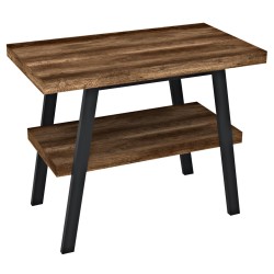 TWIGA umývadlový stolík 100x72x50 cm, čierna matná/dub tmavý