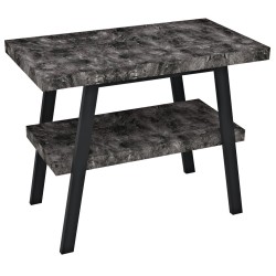 TWIGA umývadlový stolík 80x72x50 cm, čierna matná/štiepaný kameň
