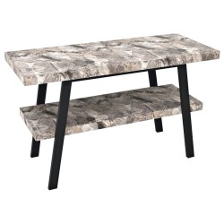 TWIGA umývadlový stolík 110x72x50 cm, čierna matná/šedý kameň