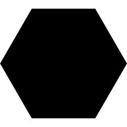 SOLID dlažba Black Hex 22x25 (bal1,04m2)