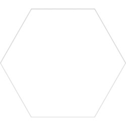 SOLID dlažba White Hex 22x25 (bal1,04m2)
