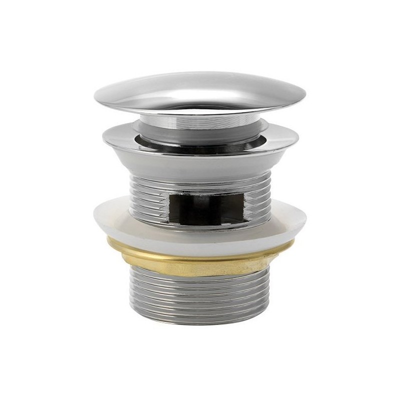 Vaňová výpusť 6/4", Click Clack, pre vane s integrovaným prepadom, 55mm, mosadz/chróm