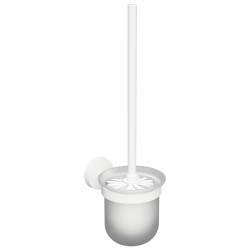 X-ROUND WHITE WC kefa nástenná, miska mliečne sklo, biela