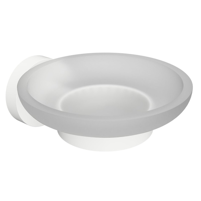 X-ROUND WHITE mydeľnička sklenená, biela