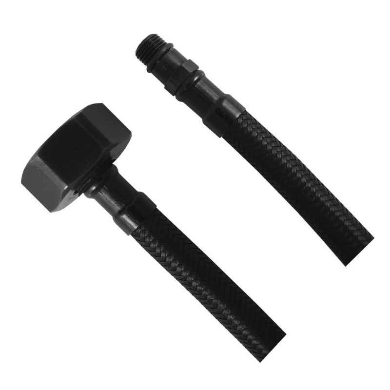 Flexibilná nerezová hadica M10x3/8", 35 cm, černý