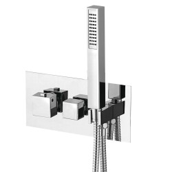 LATUS podomietková sprchová termostatická batéria vrátane ručnej sprchy, 2/3 výstupy, chróm