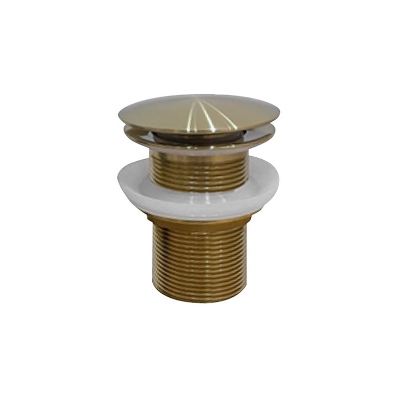 AURUM umývadlová výpust 5/4", click-clack, zlatá matná