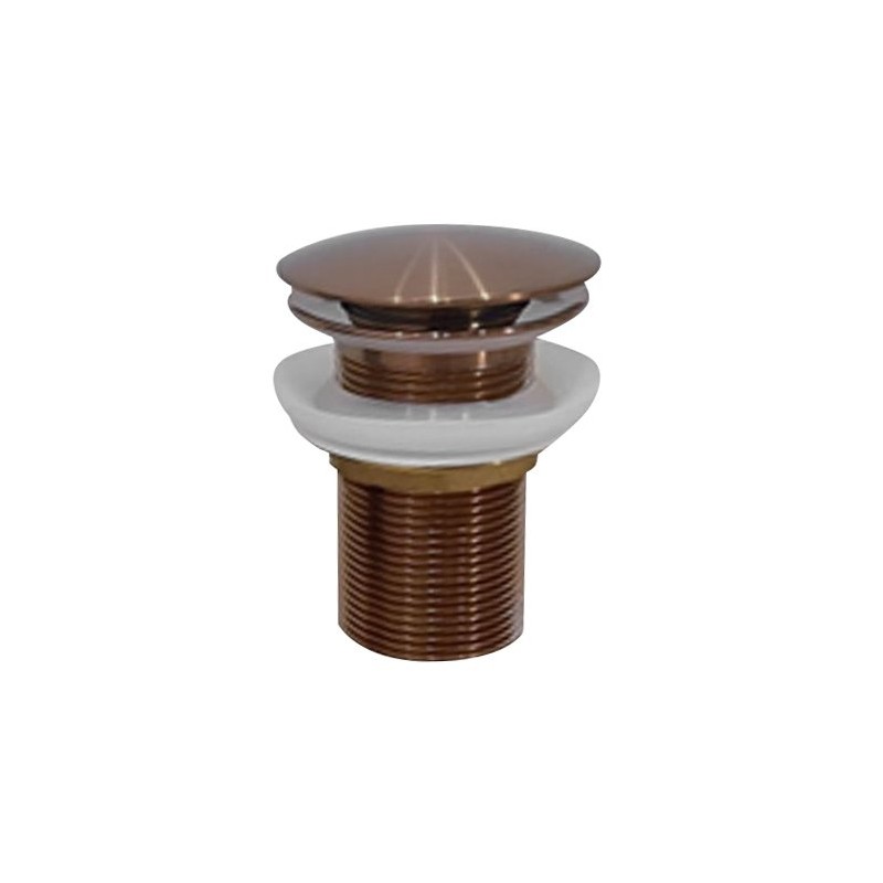 AURUM umývadlová výpust 5/4", click-clack, meď mat