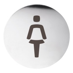 WC ženy označenie priemer 75mm, brúsená nerez