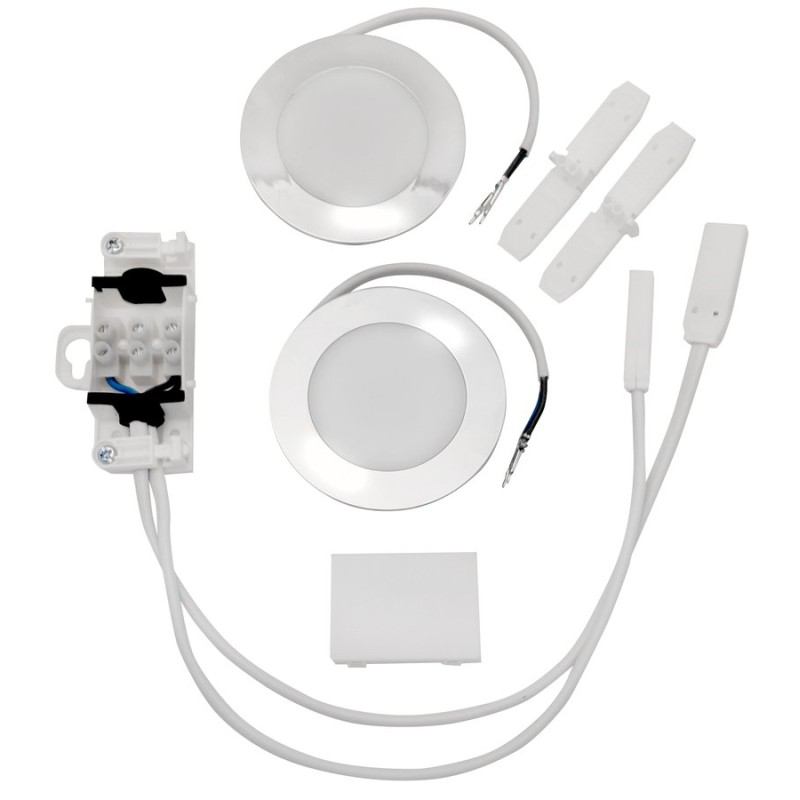 Sada LED osvetlenie 2x2W, 4000K, 230V pre galerky KORIN, KAWA
