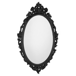 DESNA zrkadlo v ráme, 80x100cm, čierna