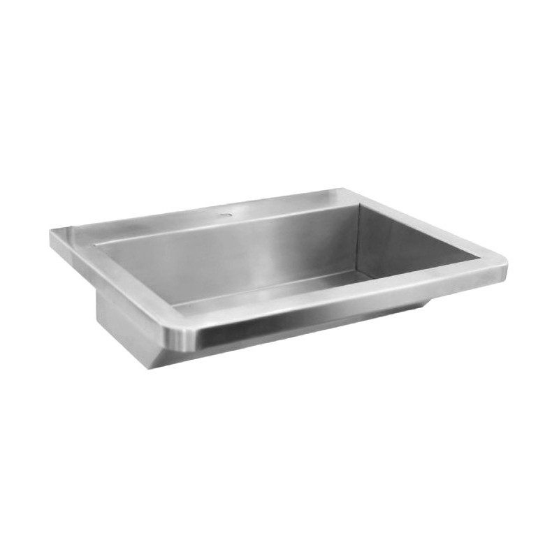Závesný umývací žľab 600x130x500 mm, nerez mat